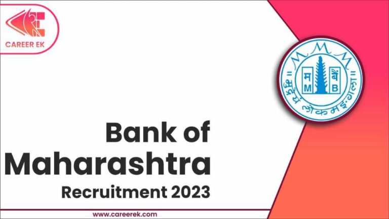 Bank of Maharashtra Recruitment 2023