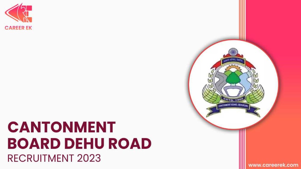 Cantonment Board Dehu Road Recruitment 2023