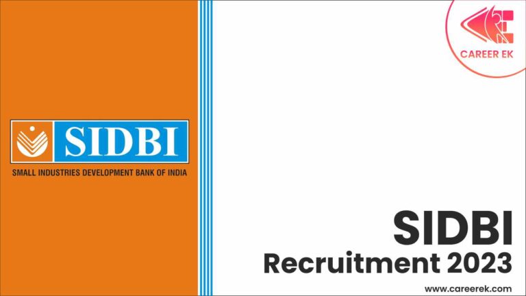 SIDBI Recruitment 2023