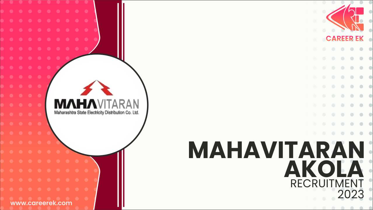 Mahavitaran Akola Recuritment 2024 Online Applications Accepted Apprentice Posts