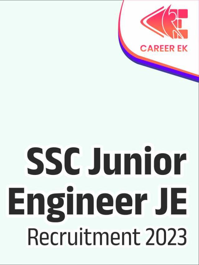 SSC Junior Engineer JE Recruitment 2023